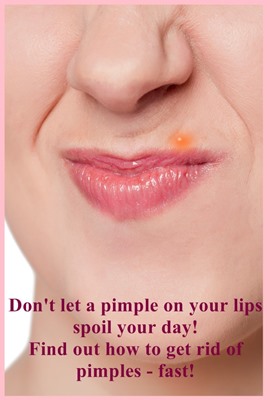 Pimple on lips