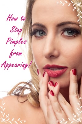how to stop pimples from appearing