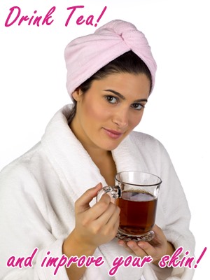 drink tea and improve your skin